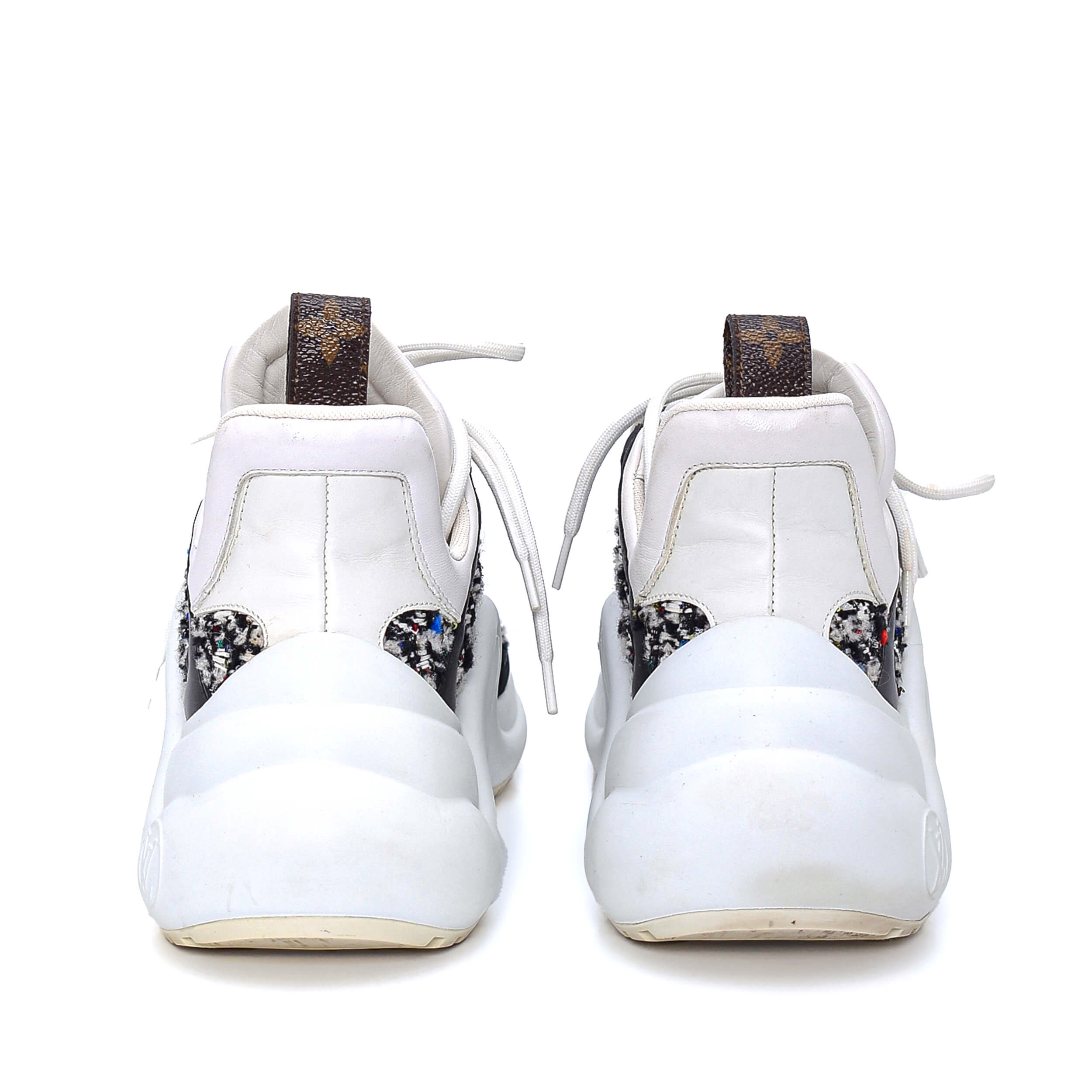 Louis Vuitton - White Tweed Archlight Sneakers